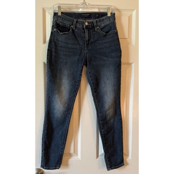 Lucky Brand Denim - Lucky Brand Hayden Skinny Women’s Blue Jeans Sz 6/28 Regular Dark Wash Distress